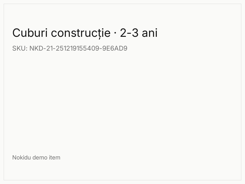Cuburi construcție · 2-3 ani