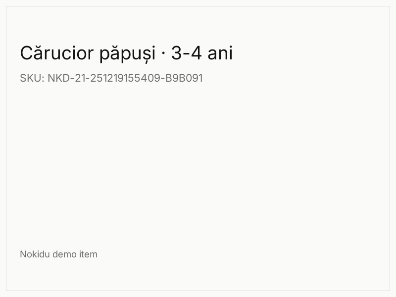 Cărucior păpuși · 3-4 ani