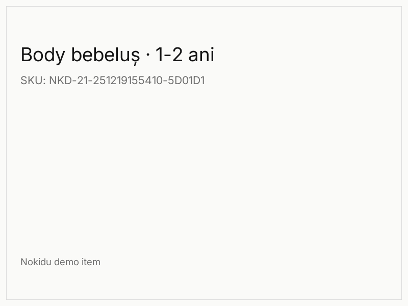 Body bebeluș · 1-2 ani
