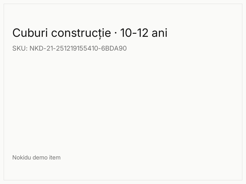 Cuburi construcție · 10-12 ani