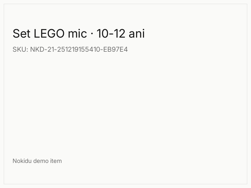 Set LEGO mic · 10-12 ani
