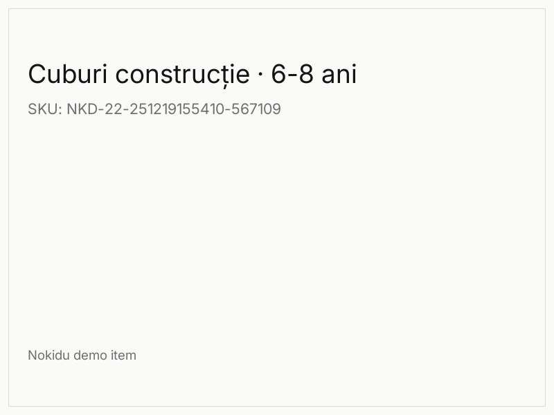 Cuburi construcție · 6-8 ani