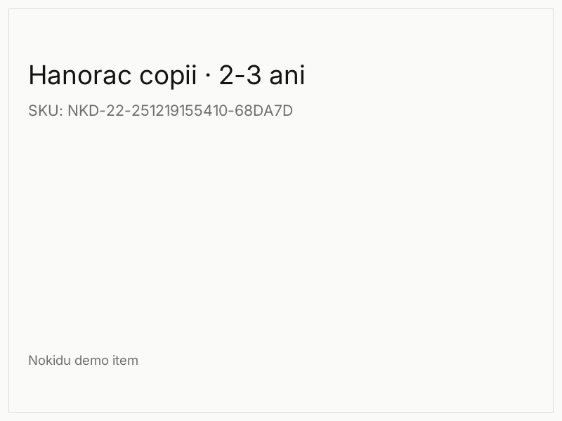 Hanorac copii · 2-3 ani