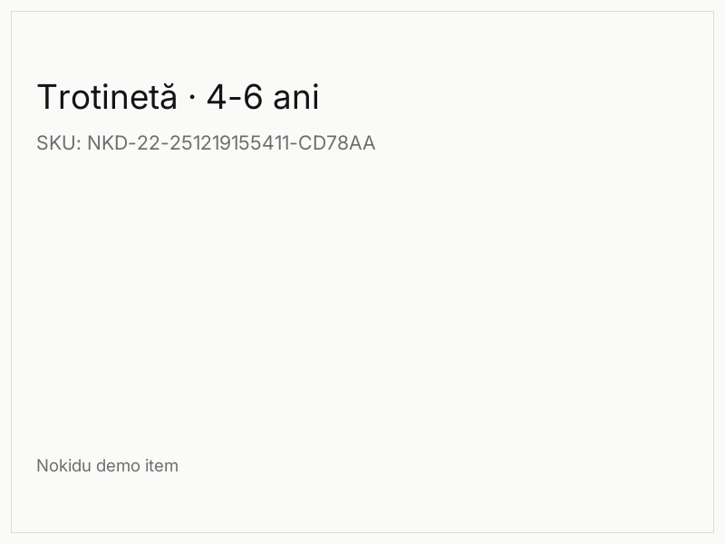 Trotinetă · 4-6 ani